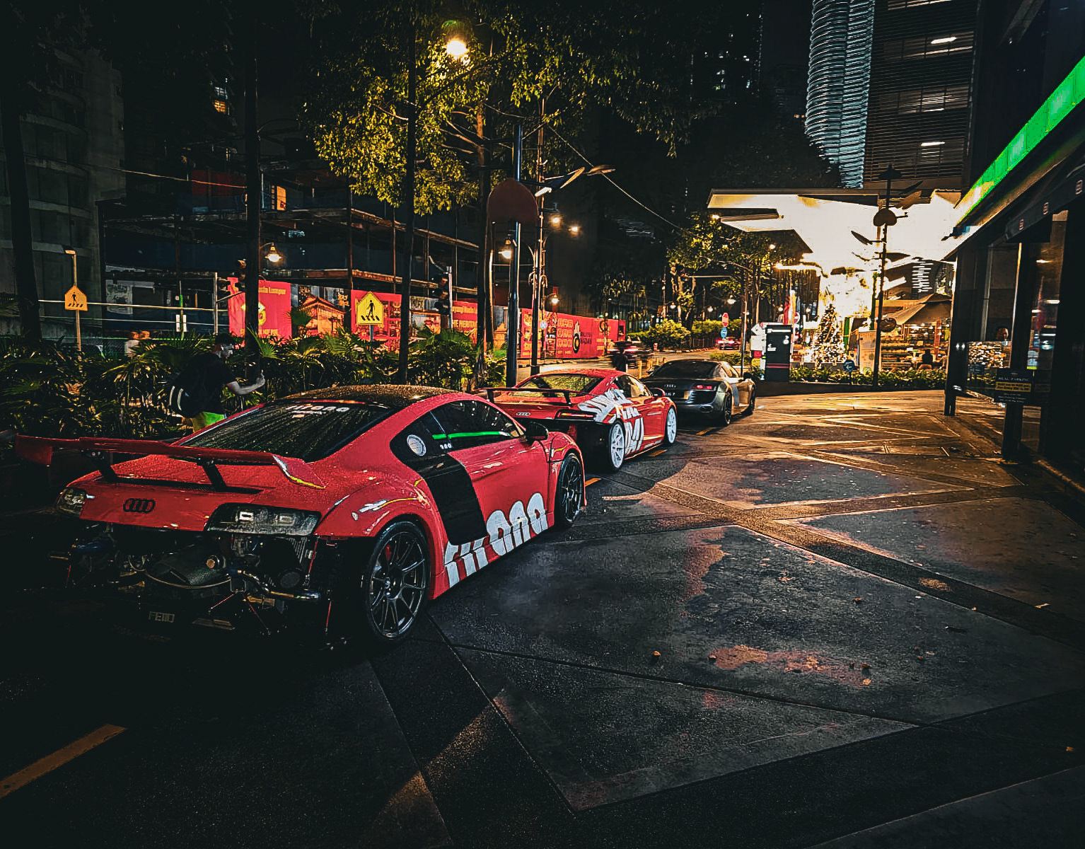 Audi R8s automotive photography